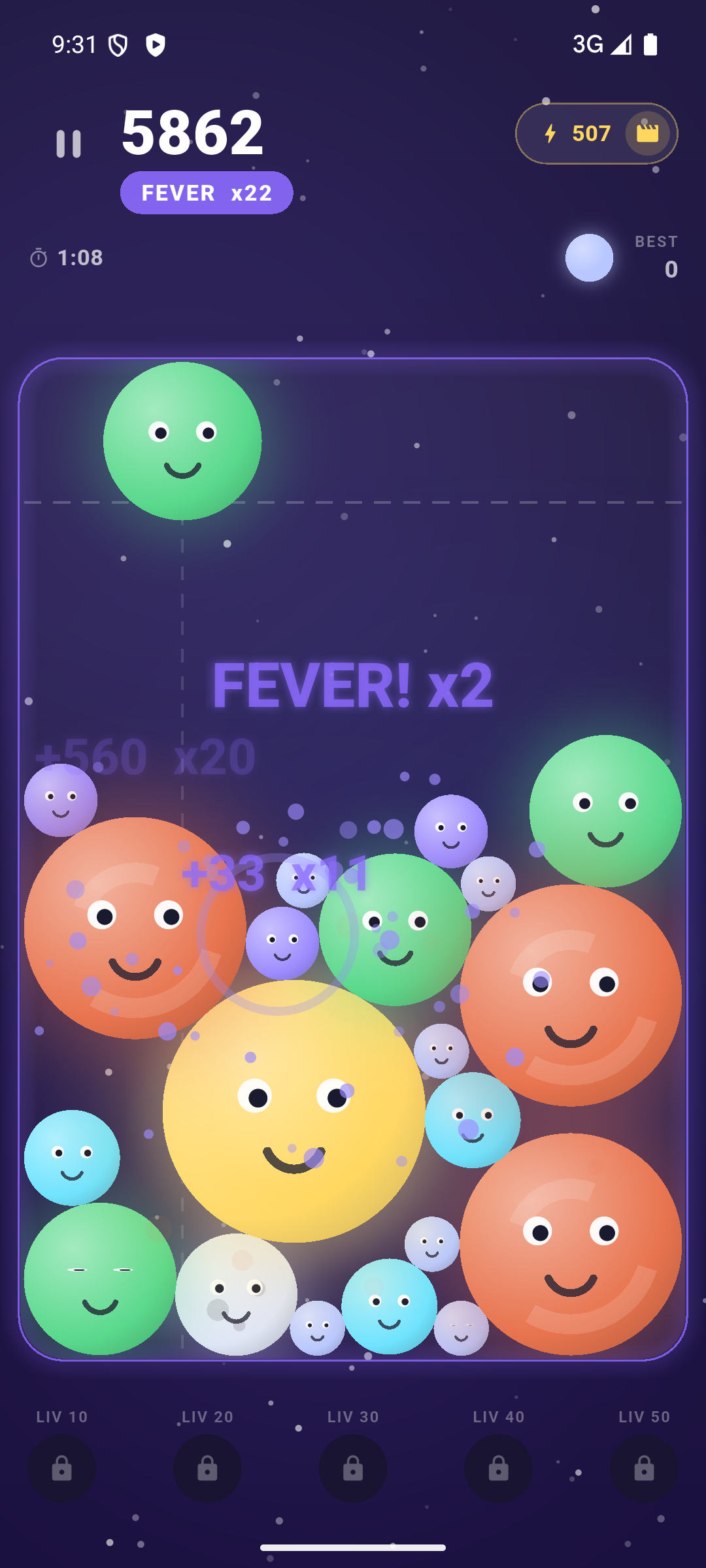 A long Fever chain in progress